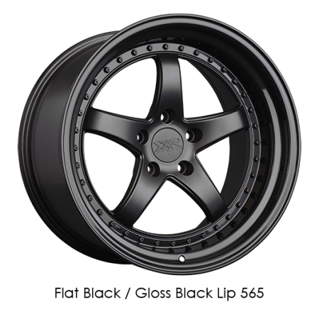 XXR Wheels - XXR Wheels Rim 565 18x8.5 5x108 ET35 73.1CB Flat Black / Gloss Black Lip