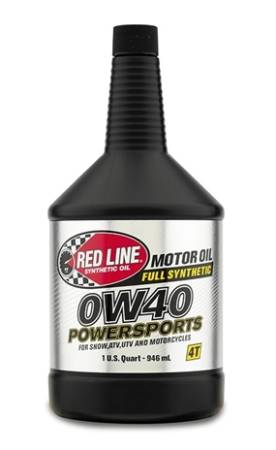 Red Line Synthetic Oil - Red Line Oil 0W40 Powersports Motor Oil Synthetic 1 Quart