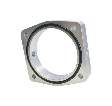 Torque Solution - Torque Solution Throttle Body Spacer (Silver): 03-06 Nissan/Infinti VQ35DE