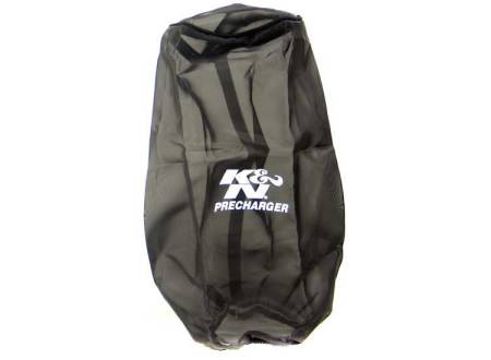 K&N - K&N Precharger Air Filter Wrap Black Universal Polyester 12in Height 6in Base Inside Diameter