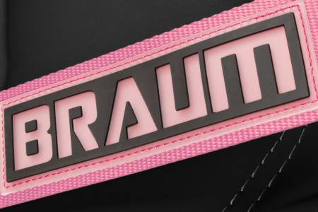 BRAUM RACING SEATS & MORE - BRAUM Racing 4 Point 2" Racing Harness - Pink - Each