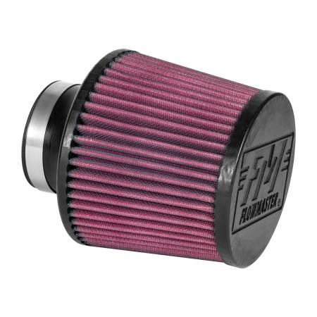 Flowmaster - Flowmaster Universal 2.84in ID Inlet / 5.80in OD / 6.87in Length Cone Style Air Filter - Red