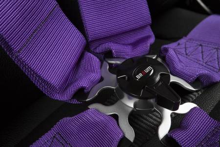 BRAUM RACING SEATS & MORE - BRAUM Racing 5 Point 3" SFI Approved Racing Harness - Purple - Each