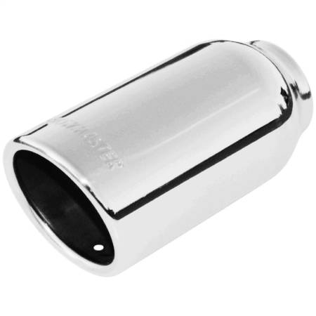 Flowmaster - Flowmaster Exhaust Tip - 3.00 In. Rolled Angle Polished Ss Fits 2.00 In. Tubing (Weld On)