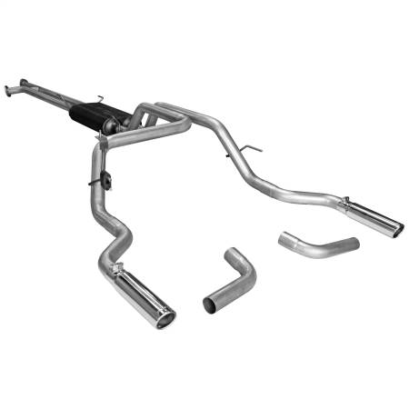 Flowmaster - Flowmaster 07-09 Tundra Dor/S American Thunder Cat-Back Exhaust System - Dual Rear/Side Exit