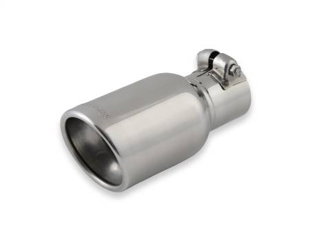 Flowmaster - Flowmaster Exhaust Tip - 3.50 In. Rolled Angle Polished Ss Fits 2.25 In. Tubing (Clamp On)