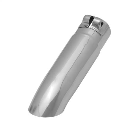 Flowmaster - Flowmaster Exhaust Tip - 2.75 In. Turn Down Polished Ss Fits 2.50 In. Tubing (Clamp On)