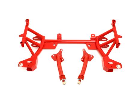 BMR Suspension - BMR 93-02 F-Body K-Member w/ SBC/BBC Motor Mounts and STD. Rack Mounts - Red