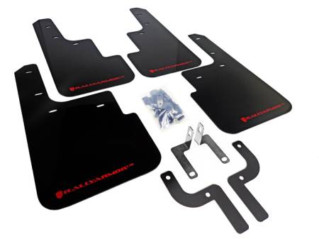 Rally Armor - Rally Armor 10+ Mitsubishi Outlander Sport/ASX/RVR UR Black Mud Flap w/ Red Logo