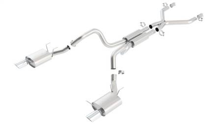 Borla - Borla 11-12 Ford Mustang GT/Shelby GT500 5.0L/5.45L 8cyl SS Catback Exhaust + inXin Pipe