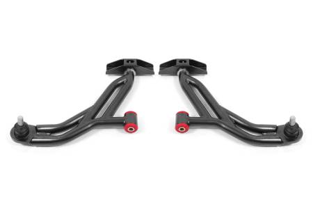 BMR Suspension - BMR Suspension 05-14 Ford Mustang Lower A-Arms - Black Hammertone - Non-Adjustable