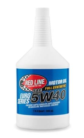 Red Line Synthetic Oil - Red Line Oil Euro-Series 5W40 Synthetic Motor Oil - Case of 12