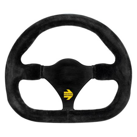 Momo - Momo MOD27 Steering Wheel 270 mm -  Black Suede/Black Spokes