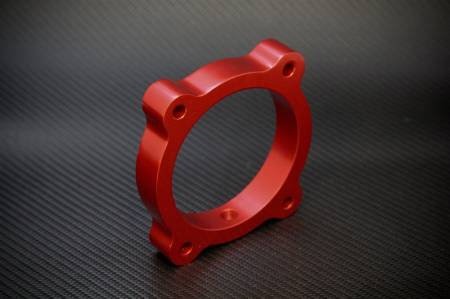 Torque Solution - Torque Solution Throttle Body Spacer - Red: Hyundai Genesis V6 13+