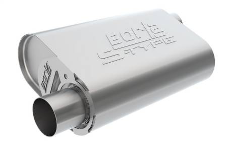 Borla - Borla CrateMuffler Mopar BB 383/413/426/440 S-Type 2.5in Offset/Offset 14inx4.35inx9in Oval Muffler