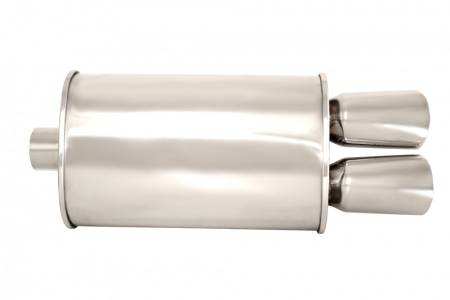 Megan Racing - Megan Racing Exhaust Muffler: O-VA Muffler (Dual Oval Tips)