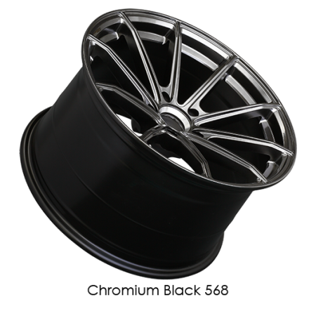 XXR Wheels - XXR Wheels Rim 568 18x9.5 5x120 ET38 73.1CB Chromium Black