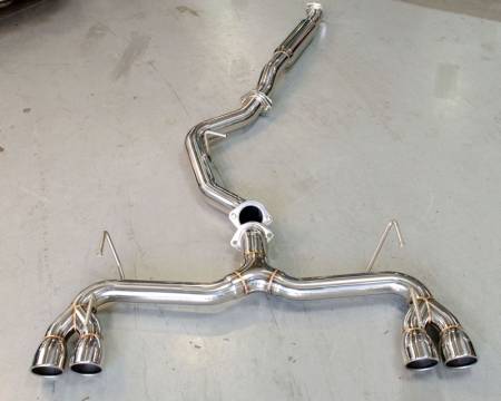 Agency Power - Agency Power Stainless Tip Catback Exhaust with o Muffler Subaru STI Hatch 08-14, WRX Hatch 11-14