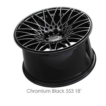 XXR Wheels - XXR Wheel Rim 553 18X8.75 5x100/5x114.3 ET22 73.1CB Chromium Black