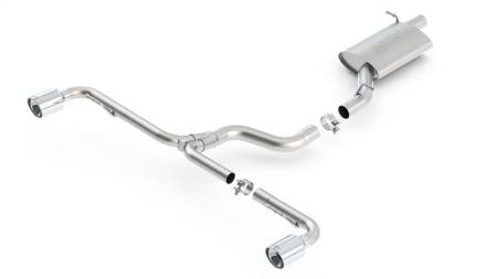 Borla - Borla 11-13 Audi TT Quattro 2.0L Turbo AT AWD Coupe Cat-Back Single Split Rear Exit Exhaust