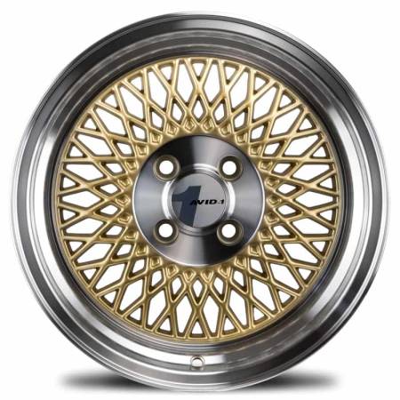 Avid.1 Wheels - Avid.1 Wheels Rim AV-18 15x8.0 4x100 ET25 73.1CB Gold/Machined Lip