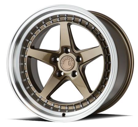 AodHan Wheels - AodHan Wheels Rim DS05 18x10.5 5x114.3 73.1CB ET15 Bronze w/Machined Lip