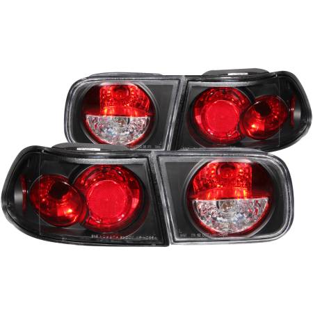 ANZO Headlights, Tail Lights and More  - ANZO 1992-1995 Honda Civic Taillights Black