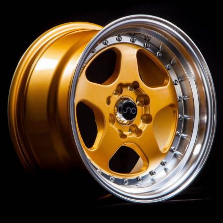 JNC Wheels - JNC Wheels Rim JNC010 Gold Machined Lip 18x10 5x114.3 ET30