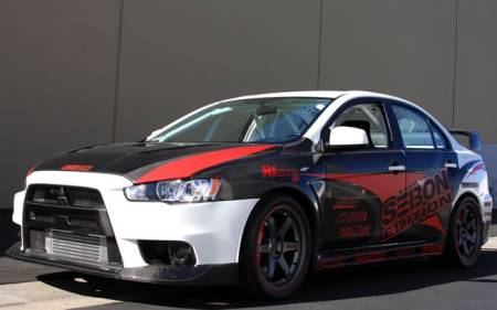 Seibon Carbon - Seibon Carbon fiber doors for 2008-2012 Mitsubishi Lancer EVO X (REAR) *OFF ROAD USE ONLY! (pair)