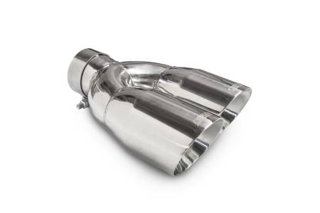 Carven Exhaust - Carven Exhaust 4.00" Signature Polished Bolt On Dual Exhaust Tip