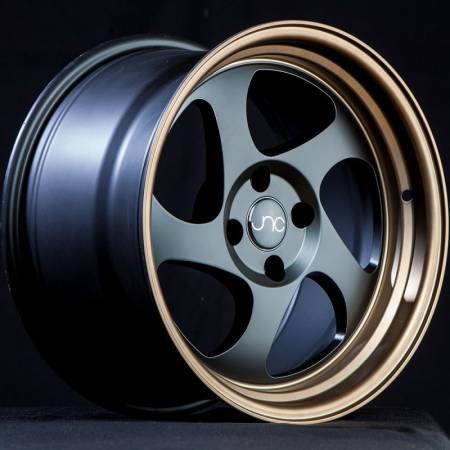 JNC Wheels - JNC Wheels Rim JNC034 Matte Black Bronze Lip 17X8 5X112 ET30