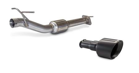 Carven Exhaust - Carven Exhaust Ram Cut & Clamp Direct Fit Muffler Replacement Kit "The Competitor Series Includes 5.0" Exhaust Tips "Ceramic Coated Black"