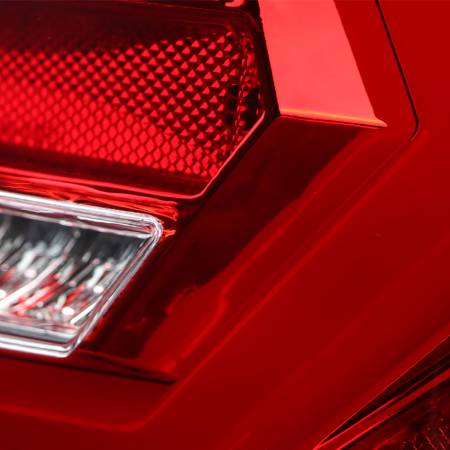 Spec'D Tuning Products - Spec-D 2010-2012 Ford Fusion LED Tail Lights (Chrome Housing/Red Clear Lens)