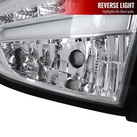 Spec'D Tuning Products - Spec-D 2010-2012 Hyundai Tucson LED Tail Lights (Chrome Housing/Clear Lens)