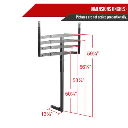 Spec'D Tuning Products - Spec-D Universal Pickup Steel Truck Bed Extension Rack