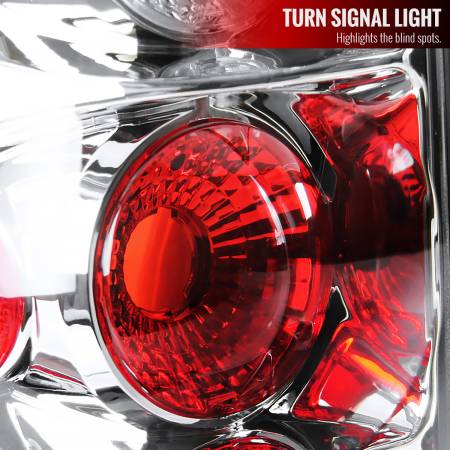 Spec'D Tuning Products - Spec-D 2003-2006 Chevrolet Silverado Tail Lights (Chrome Housing/Clear Lens)