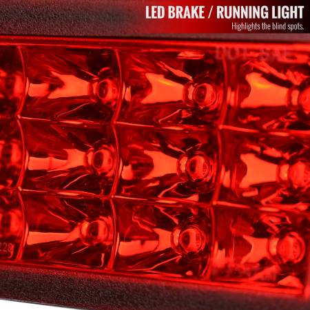 Spec'D Tuning Products - Spec-D 2011-2021 Subaru Impreza WRX STI F1 Style LED 3rd Brake Light (Chrome Housing/Red Lens)