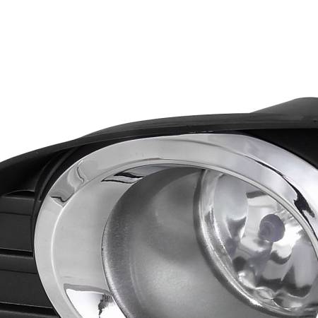 Spec'D Tuning Products - Spec-D 2010-2011 Toyota Camry LE/XLE/Base H11 Fog Lights Kit (Chrome Housing/Clear Lens)