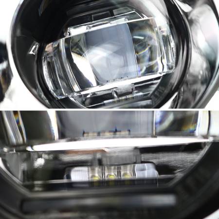 Spec'D Tuning Products - Spec-D 2013-2016 Nissan Pathfinder 6500K LED Projector Bumper Fog Lights Kit (Chrome Housing/Clear Lens)