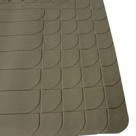 Spec'D Tuning Products - Spec-D Universal PVC Rubber Floor Mats - 4PC (Beige)