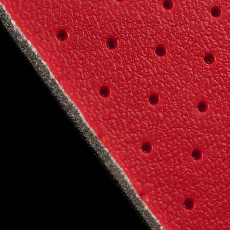 BRAUM RACING SEATS & MORE - BRAUM Racing Red Perforated Leatherette Material - Yard