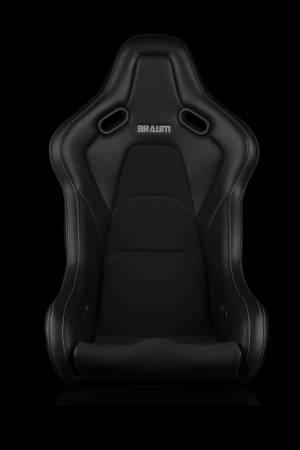 BRAUM RACING SEATS & MORE - BRAUM Racing Falcon-S Composite FRP Bucket Seat - White Stitching - Each