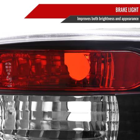 Spec'D Tuning Products - Spec-D 1999-2006 Volkswagen Golf Mk4/GTI/R32 Tail Lights (Matte Black Housing/Clear Lens)