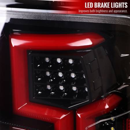 Spec'D Tuning Products - Spec-D 2019-2022 Dodge RAM 2500/3500 LED Sequential Signal Tail Lights (Jet Black Housing/Clear Lens)