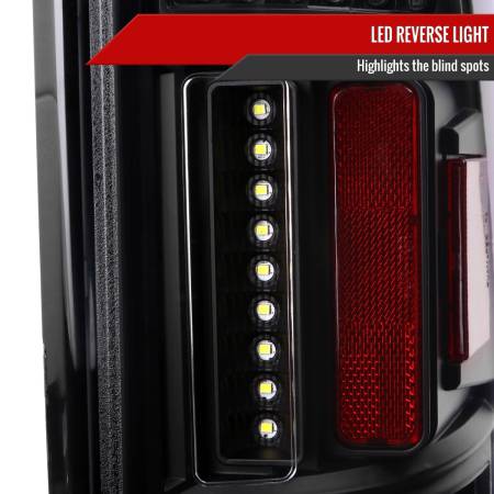 Spec'D Tuning Products - Spec-D 2019-2023 Dodge RAM 1500 LED Tail Lights (Matte Black Housing/Clear Lens)