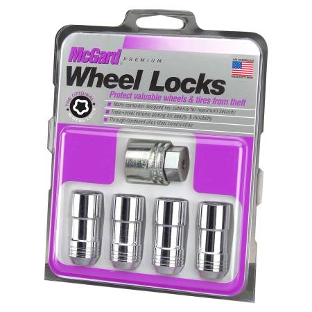 McGard - McGard Wheel Lock Nut Set - 4pk. (Cone Seat) 9/16-18 / 7/8 Hex / 1.765in. Length - Chrome