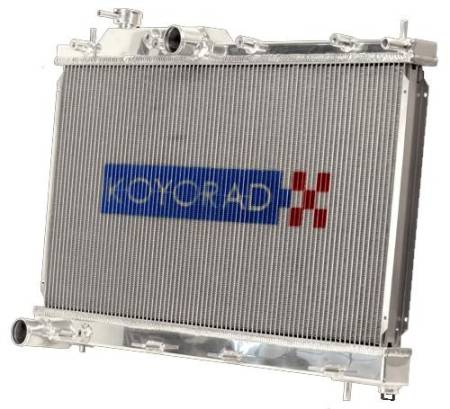 Koyorad Cooling Systems - Koyo R Series Aluminum Radiator + N-FLO 89-98 Nissan 240SX V8 Swap / KA24 Turbo (MT)