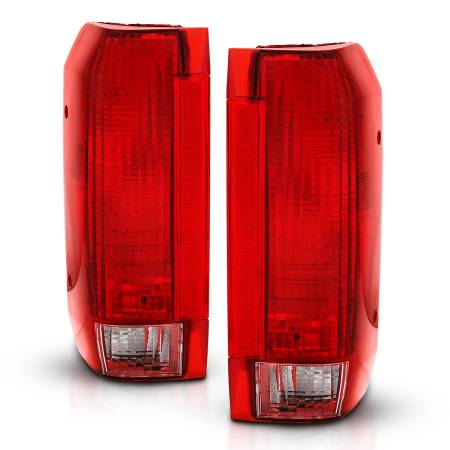 ANZO Headlights, Tail Lights and More  - ANZO 1992-1996 Ford Bronco Taillight Red/Clear Lens (OE Replacement)