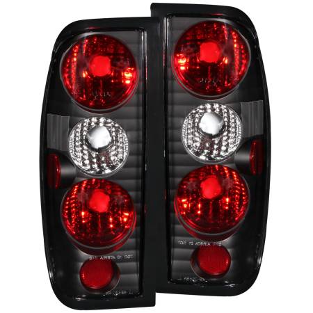 ANZO Headlights, Tail Lights and More  - ANZO 1998-2004 Nissan Frontier Taillights Black