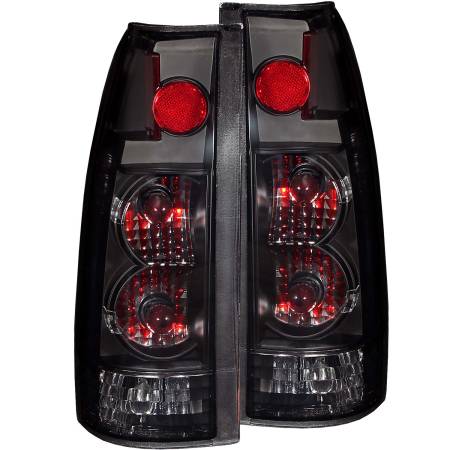 ANZO Headlights, Tail Lights and More  - ANZO 1999-2000 Cadillac Escalade Taillights Dark Smoke G2